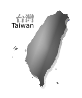 Taiwan map (R.O.C.) grey ver