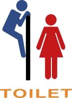 Toilet sign