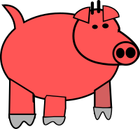 cartoon pig