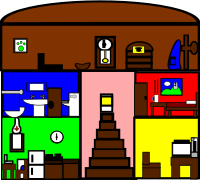 cartoon house