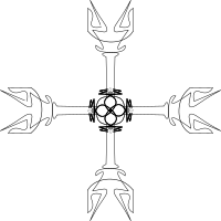 holy greek futuristic cross