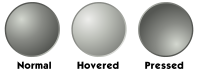 Grey web button template