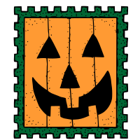 Halloween stamp