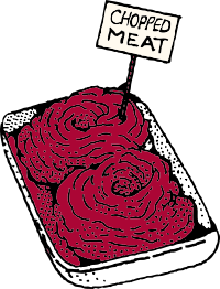chopped meat
