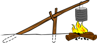 Campfires and cooking cranes