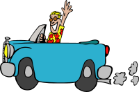 Driving a car