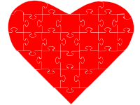 corazon rompecabezas completo