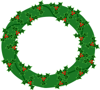 evergreen wreath with large holly 01