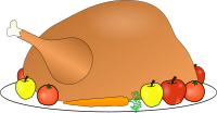 turkey platter 01 with fruit and vegitables 01