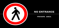 no entrance schedule p 01r