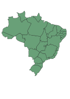 Brazil Map with States