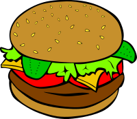 Fast Food, Lunch-Dinner, Hamburger