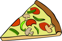 Fast Food, Snack, Pizza, Pepperoni Mushroom