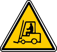 Forklift Warning Sign