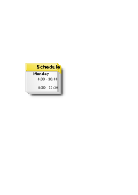 schedule