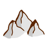 RPG map symbols: mountains