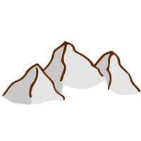 RPG map symbols: mountains