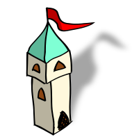 RPG map symbols: tower