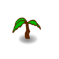 RPG map symbols: palm tree