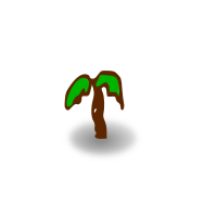 RPG map symbols: palm tree