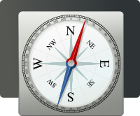 metallic compass