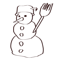 Snowman sketch