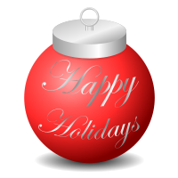 Happy Holidays Ornament