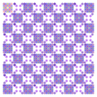 floral chess pattern