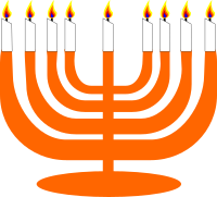 Simple Menorah For Hanukkah