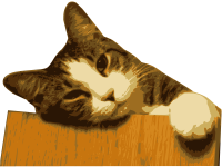 Relaxed cat (bg removed)