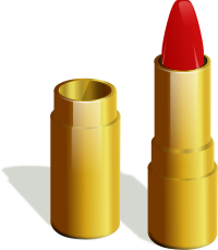 gold lipstick
