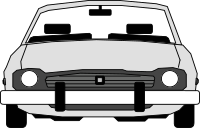 car front view