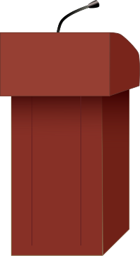 Speaker's podium