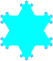 Koch flake fractal
