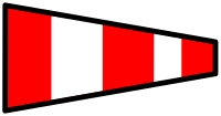 signal flag answering pennant