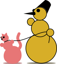Snowman Cat Fancier by Rones
