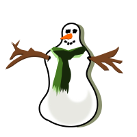 snowman abstract