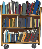 Library Book Cart by SteveLambert ( https://openclipart.org/user-detail/SteveLambert ) Library Book Cart