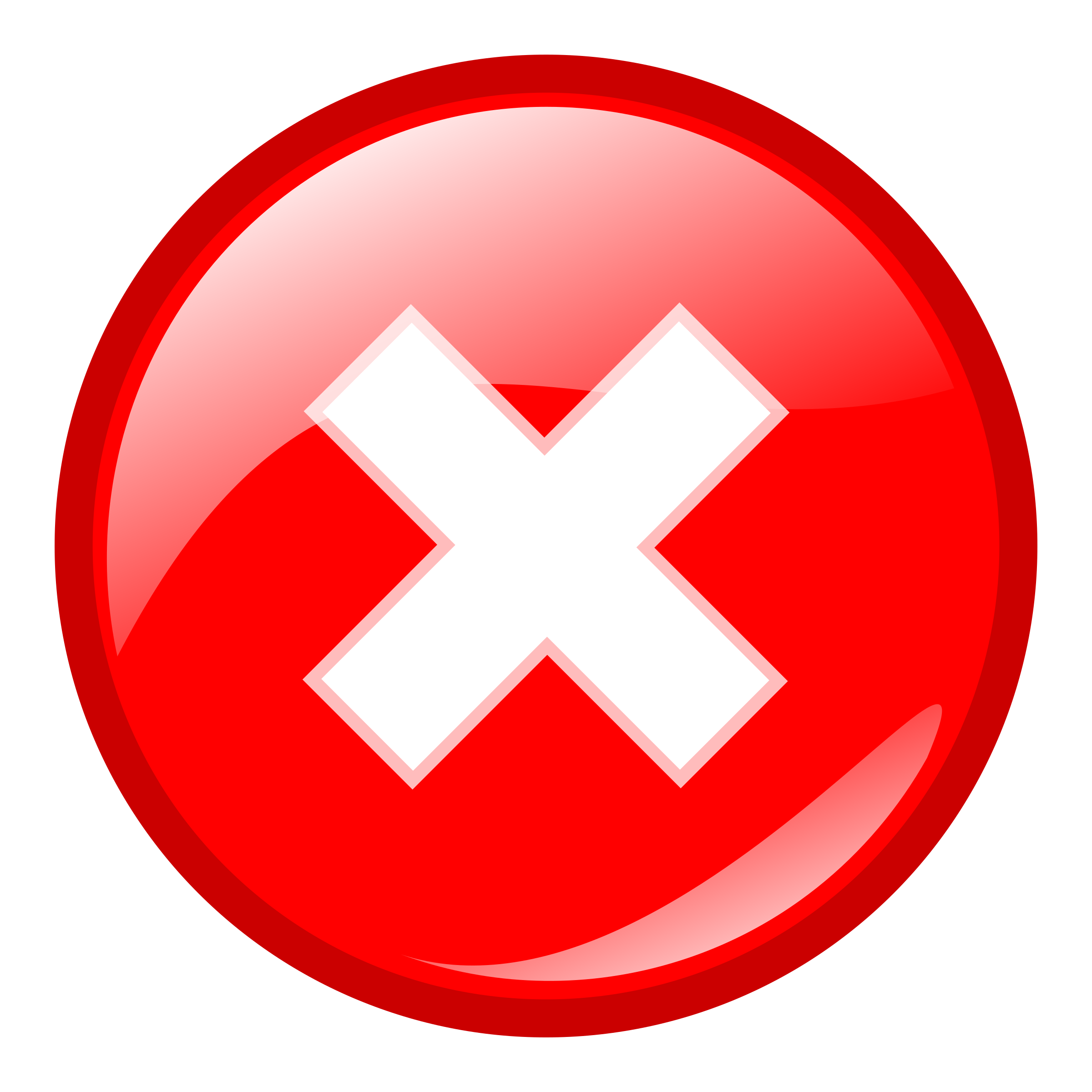 Clipart Red Round Error Warning Icon