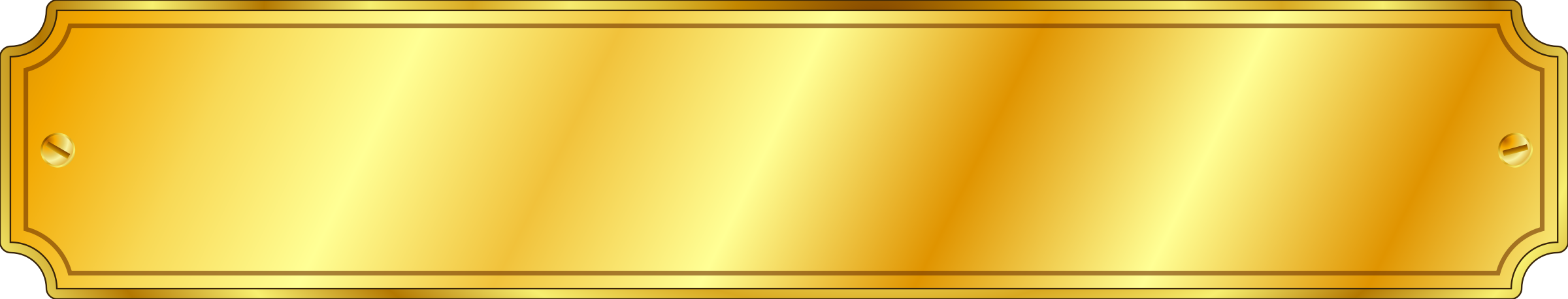 Gold Metal Sign Extended