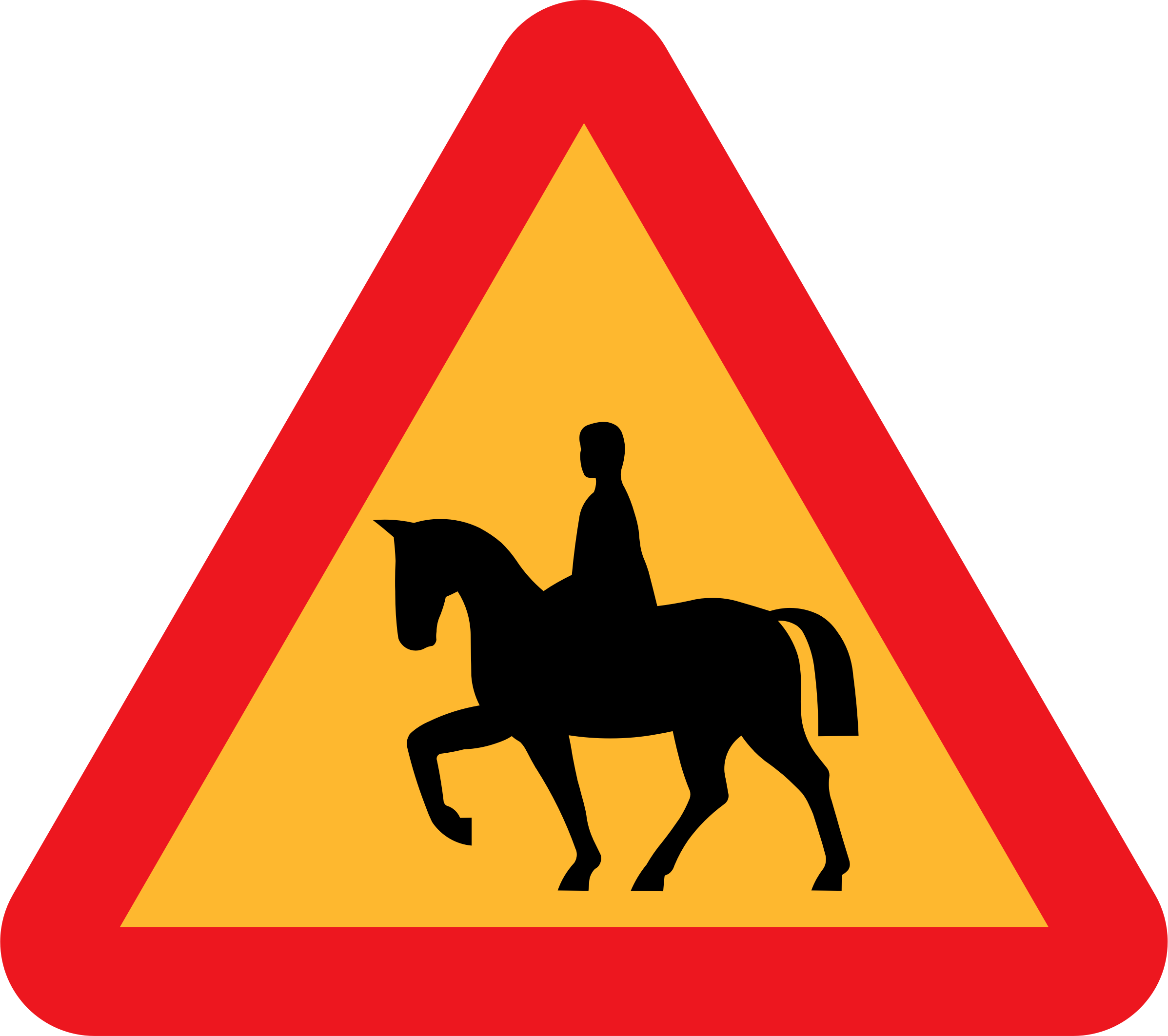 Sign Over Rider Clipart - Horserider roadsign