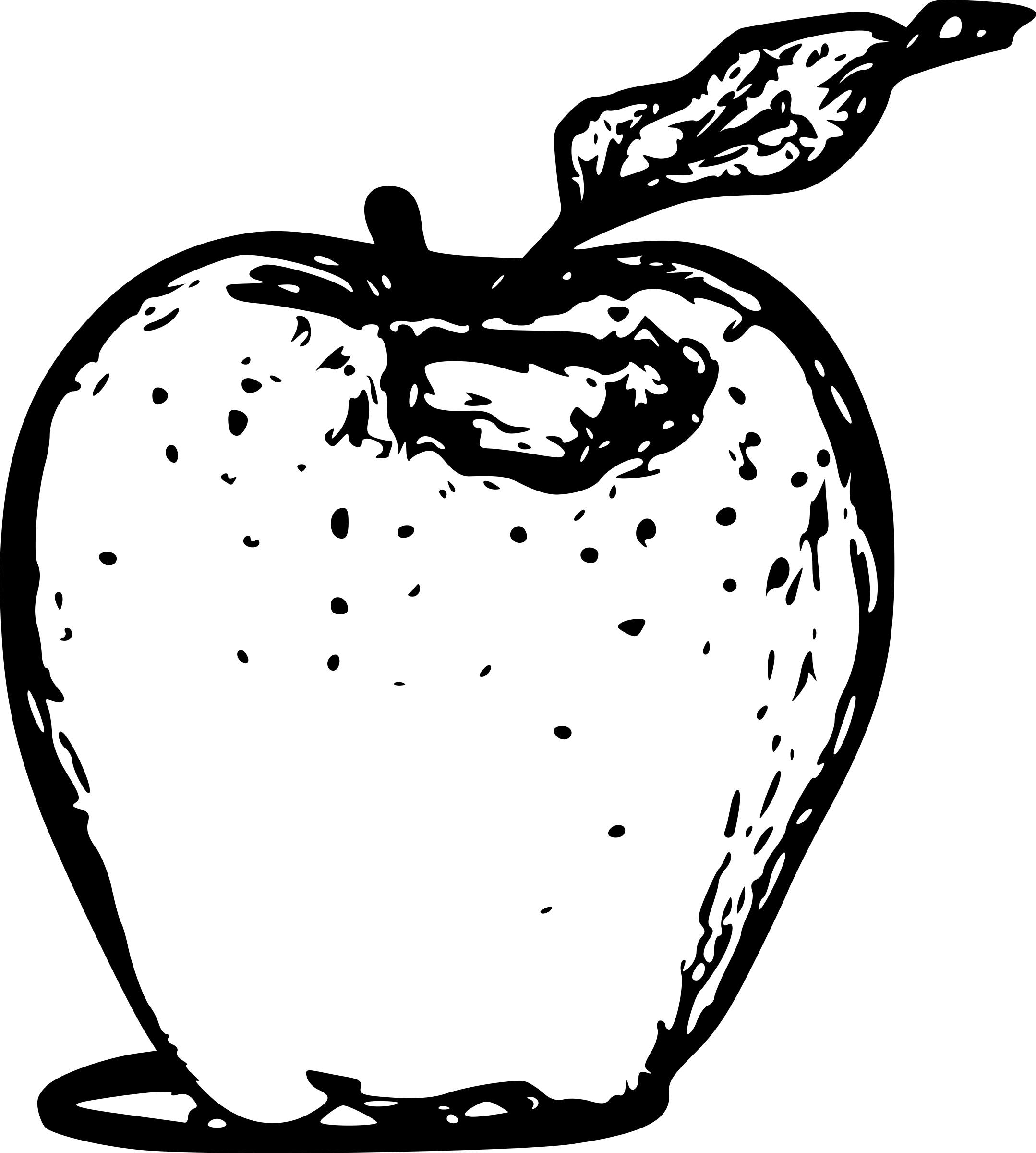 Line Art Png : Clipart apple line art