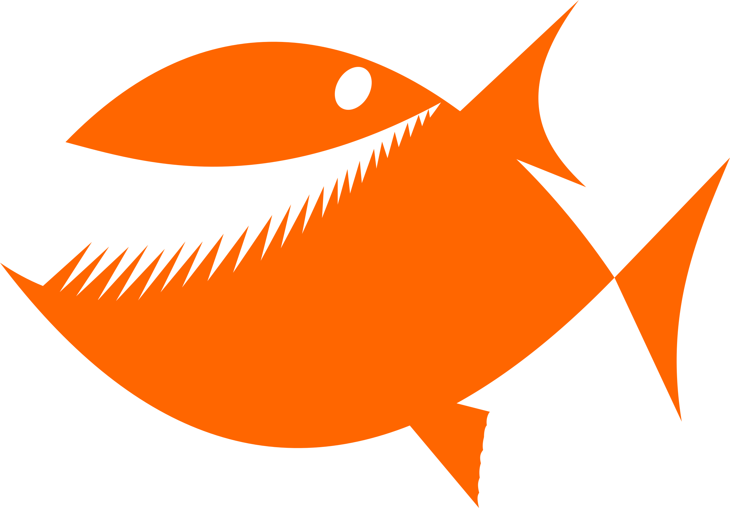 Download Clipart - Fish silhouette by Rones