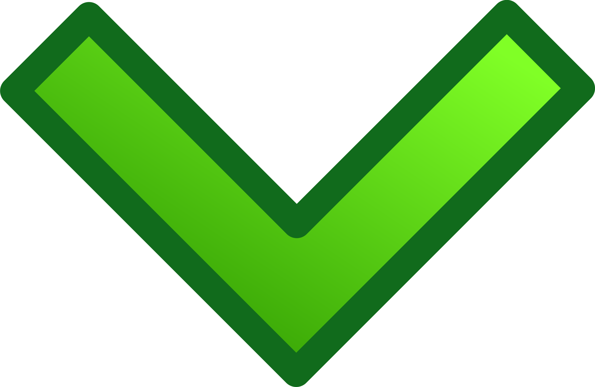 Clipart Green Single Arrows Set