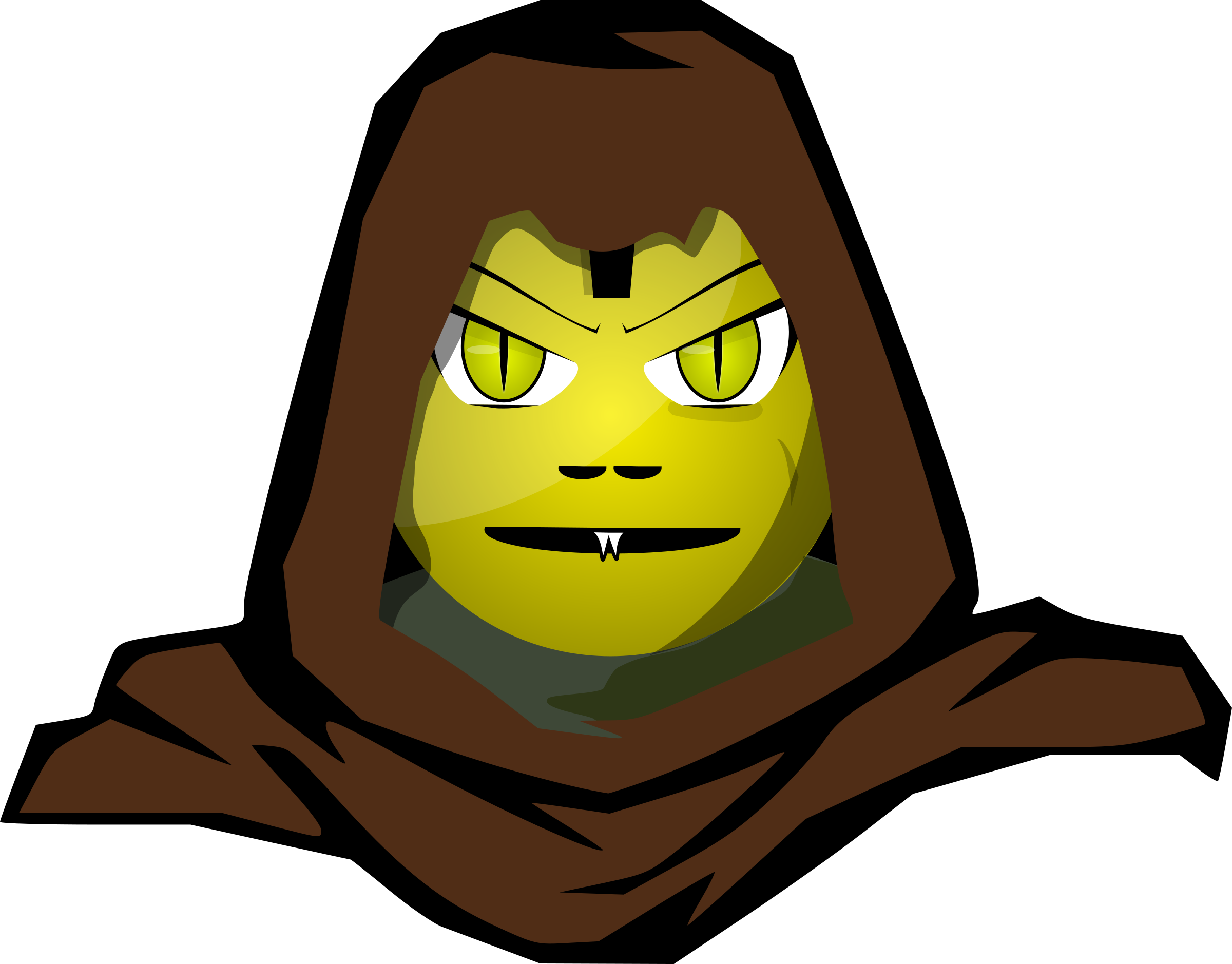 Clipart - Hooded Cartoon Character
