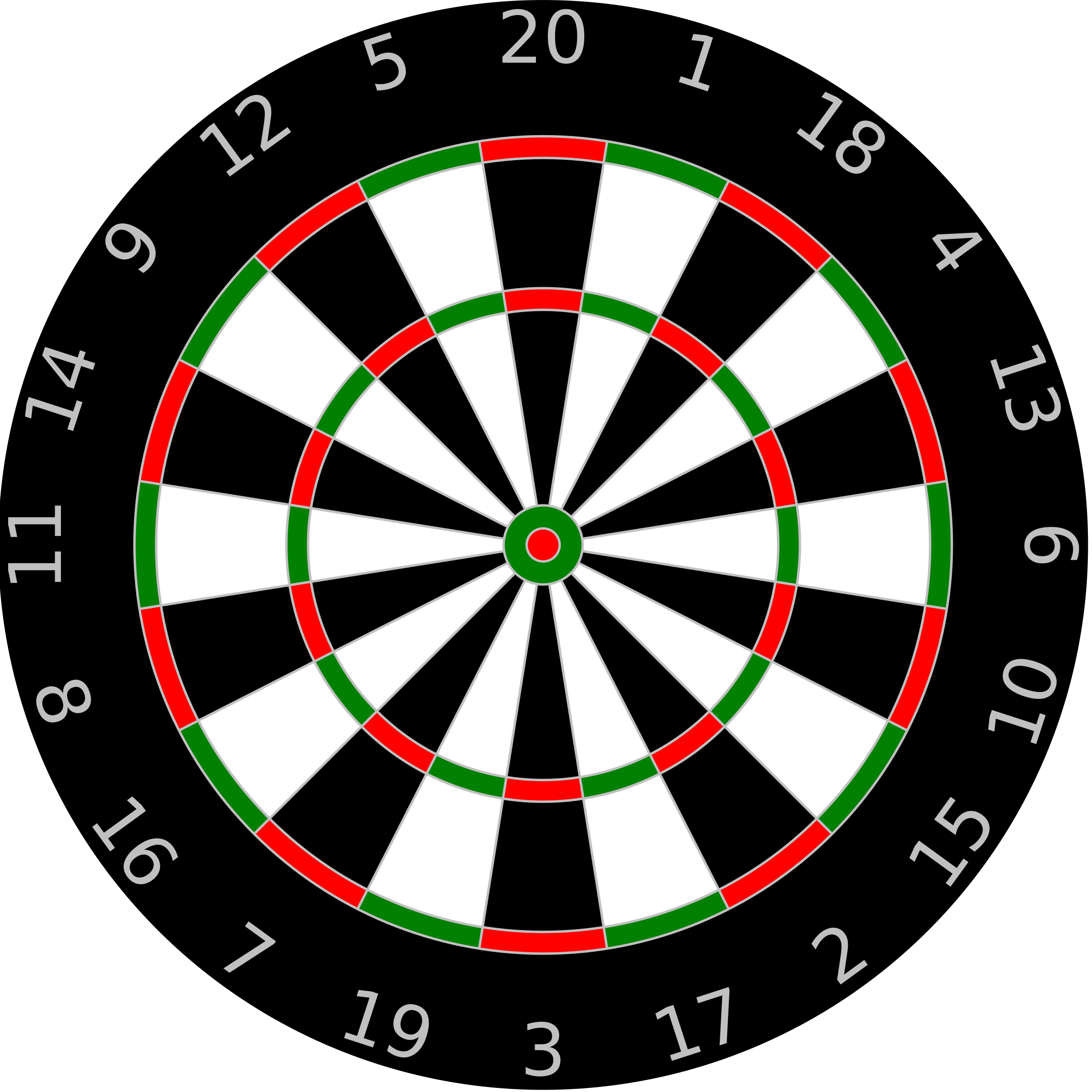 Clipart Dartboard Template