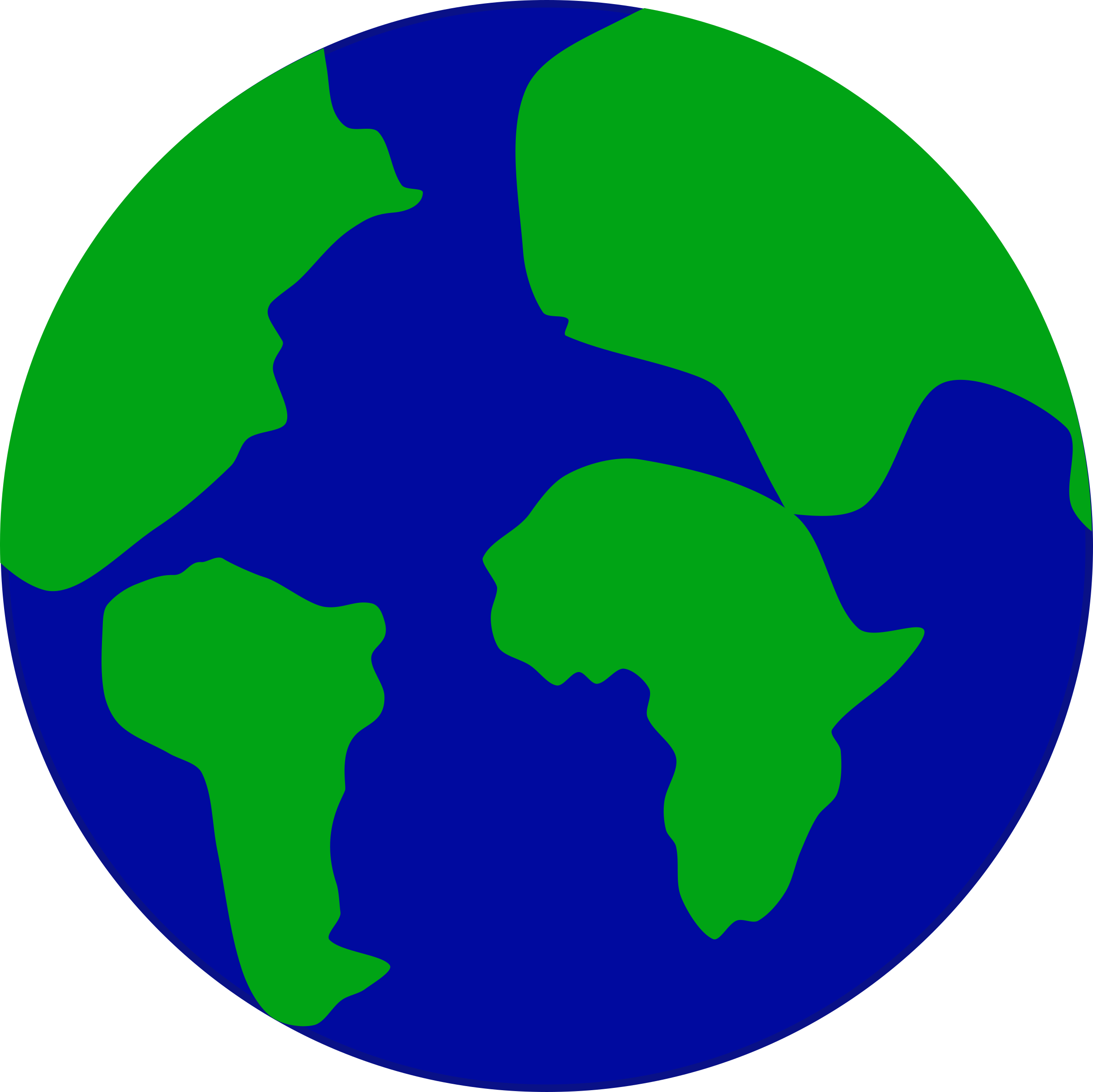 Clipart - Earth with continents separated