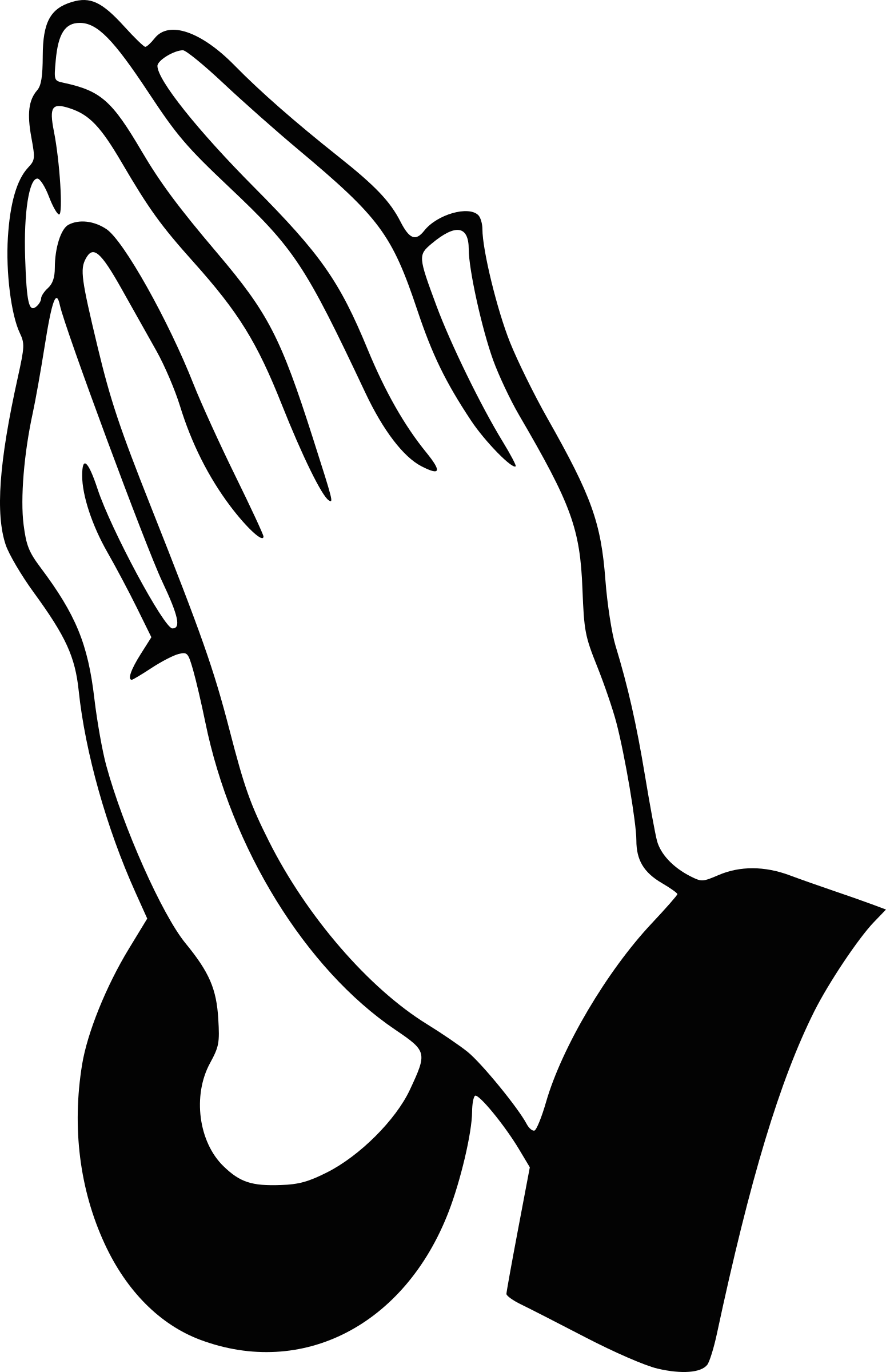 clipart praying hands