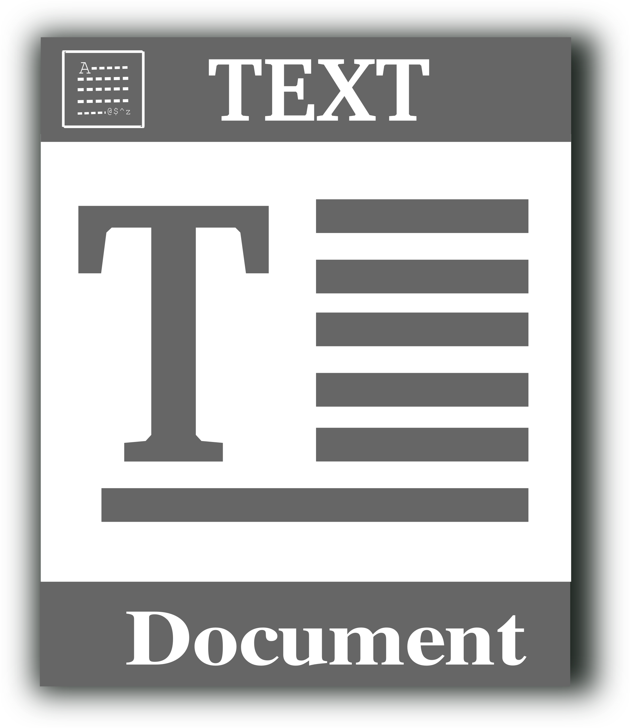 Clipart - Text file icon