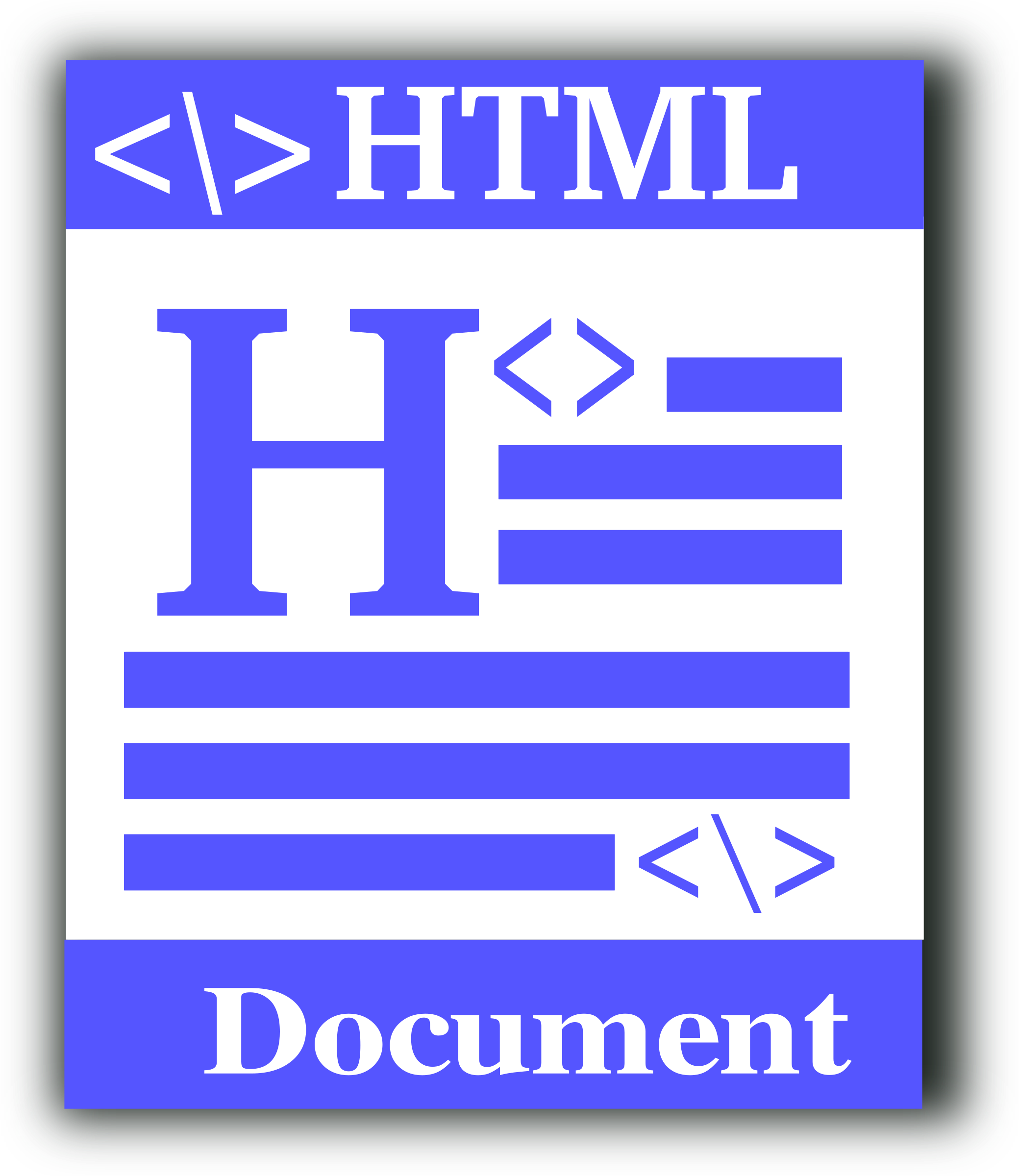 Clipart - HTML file icon